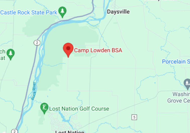 Camp Lowden Map